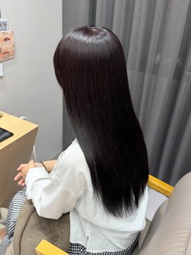 モク 立川(moc) 韓国風レイヤーカットブリーチダブルカラー前髪