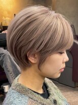 ハーシーバイアポロ 相模大野(HERSHE by apollo) xカット//ホワイトグレージュ/レイヤーカット/チェリーブラウン