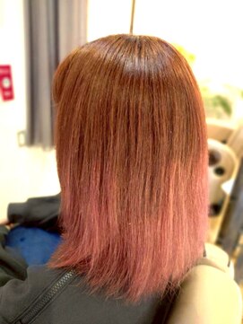 ナチュラルグラデーションカラー！オンピンク！