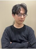 パーマ風に大人2wayバング
