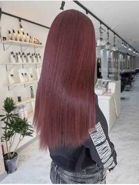 ヴィア 京都烏丸(Via) 10代20代/チェリーレッド/赤髪/髪質改善/ブリーチ/ハイトーン