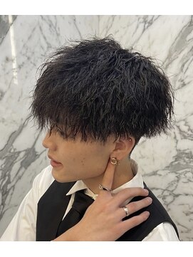 ヘアーマルシェ(hair marche) マッシュ×ハードツイストスパイラルパーマ