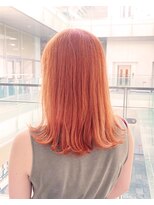 ジュリエッタ(giulietta) ロング×オレンジカラー×ブリーチカラー