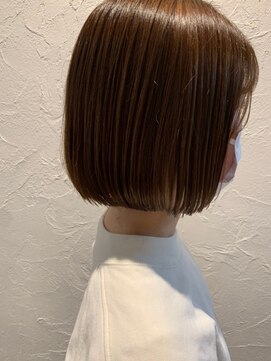 ソレイユ シンサカエ(SOLEIL SHINSAKAE) ナチュラル可愛い♪切りっぱなしボブ×ショコラブラウン☆