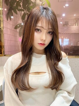 ルームバイシー 新宿(Loom. by Sea) 韓国風前髪×レイヤーカット【髪質改善/新宿/レイヤーカット】