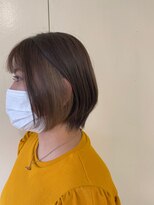 カシェ リタ ヘアー(CACHE'&RITA HAIR)&nbsp;アッシュブラウン◯イヤリングカラー×ベージュ