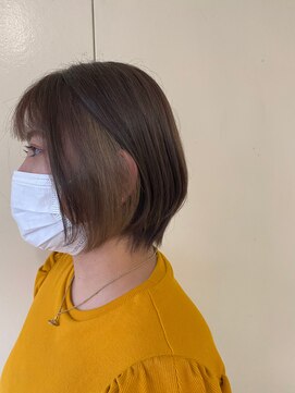 カシェ リタ ヘアー(CACHE'&RITA HAIR) アッシュブラウン◯イヤリングカラー×ベージュ