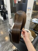 イオエ(ioe)&nbsp;セミディ/カール/シアーカラー/ダークアッシュ/ショートカット