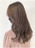 大人かわいい 美髪 こなれミデ ネビージュ ホワイトベージュ