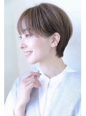 丸みショート/大人ショート/ブラウン/透明感/20代30代40代