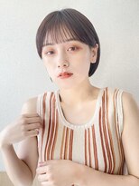 サンド 表参道(sand)&nbsp;暗髪ショートボブ！10代20代グレージュインナーカラー