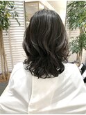 コテ巻き風パーマ 暗髪韓国ヘア 武蔵小杉美容室