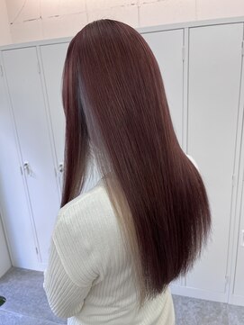 ルートエイチ 市川(Root H) グレージュカラーボブウルフ黒髪ココアベージュ【市川】