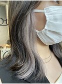ホワイトシルバー/インナーカラー/イヤリングカラー/ブリーチ
