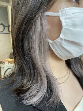 ルー(loup) ホワイトシルバー/インナーカラー/イヤリングカラー/ブリーチ