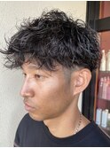 メンズパーマ/波打ちスパイラルパーマ