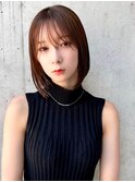 小顔ショート　くびれショート　くびれボブ　丸みショート　前髪