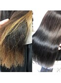 髪質改善×酸性ストレート