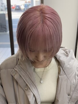 ラビス クローバー(Lovis clover) さくらピンクカラーウルフカット♪あゆむ