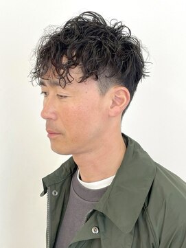 ラギッド 大野城店(RUGGED) ツーブロック　スパイラルパーマ　ショートヘア　30代40代