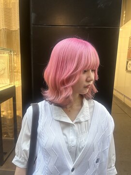 ステア ケース(stair case) ハイトーンピンク髪質改善トリートメント