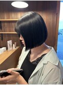 髪質改善ボブ＊丸くなるストレート