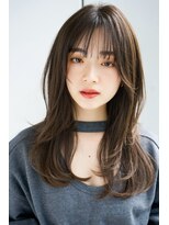 レノラ 本町(LENORA) ★くびれヘアプリコットオレンジハイライトカラーレイヤーカット