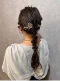 結婚式/卒業式/入学式/成人式 ヘアセット 編みおろし#1