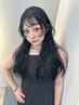 カット+透け感カラー ￥15000 