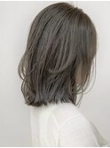 縮毛矯正ブリーチなし名古屋レイヤーカットミディアムre