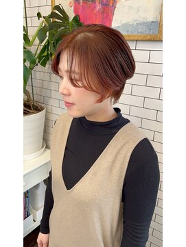 リール(THE RIRE.) *THE RIRE. ショートボブ×オレンジブラウン*