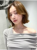 韓国/顔まわりカット/レイヤーボブ/切りっぱなしボブ/タンバル