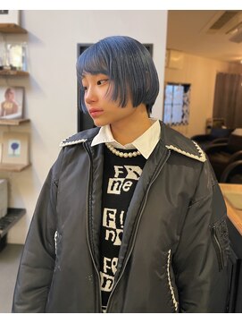 ルイス(LEWES) ハイトーン/ボブ/ダブルカラー/三宮