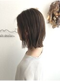 切りっぱなし外はねボブ♪