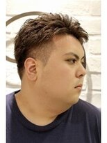 ヨシザワインク プレミアム 築地店(YOSHIZAWA Inc. PREMIUM)&nbsp;ツーブロック七三刈り上げパーマスタイル