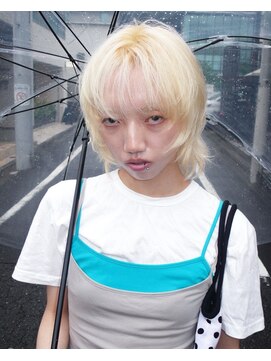 チクロ(ticro) 【チクロ】抜きっぱなしWブリーチ　ウルフカット