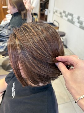 ネオリーブニコ 大井町店(Neolive Nico) コントラストハイライト　白髪ぼかし