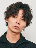 テン 心斎橋(tenn.)&nbsp;メンズセンターパート七三分けパートニュアンスパーマ刈り上げ