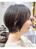 似合わせカット　大人ショートボブ