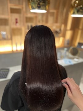 アイノアシェール 西宮(AInoa Cher) 【極上の髪質改善】プレミアムカラーエステ/ワインレッドカラー