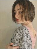 クラゲヘアー/小顔に見せるヘア/ココアベージュ/表参道
