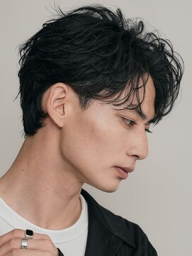 フィフス 渋谷(fifth) 渋谷メンズサロンミディアムウルフシャドウパーマセンターパート
