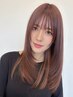 似合わせカット+インナーカラー+透明感カラー+うる艶トリートメント