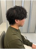 ラウンドマッシュ/シャドウパーマ
