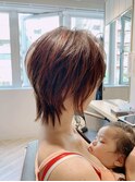 お手入れ簡単な耳かけウルフショートカット☆エリア３位入賞