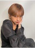 韓国風マッシュショートヘア