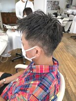 ヘッズ 本八幡店(HEADS)&nbsp;MEN'S HAIR  センターパート　ツイストスパイラル　コンマヘア