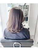 silver beige♪鎖骨下ミディアム【髪質改善オージュアサロン】