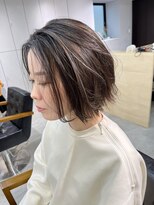 ニコフクオカヘアーメイク(NIKO Fukuoka Hair Make)&nbsp;【NIKO】福岡天神大名外ハネボブハイライトカラー大人可愛い