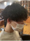 20代30代メンズツイストパーマ×束感オシャレ感ショート